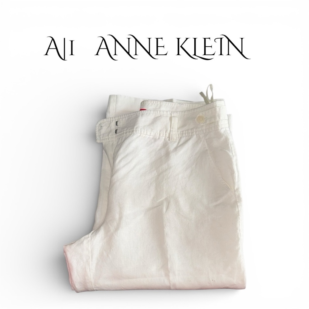 Anne Klein Linen Capris Women’s Sz 8